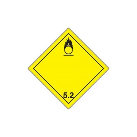 Accuform TDG PLACARD CLASS 5 273MM X 273MM TCP522VP1 TCP522VP1